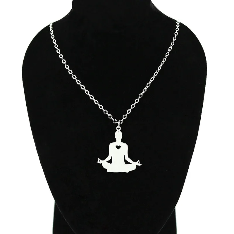 Ожерелье с подвеской в виде чакры для йоги из нержавеющей стали|chakra pendant|pendant