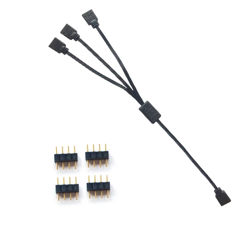 Pccooler 4 контактный 3PIN RGB вентилятор светильник бар контроллер содержит 1 3