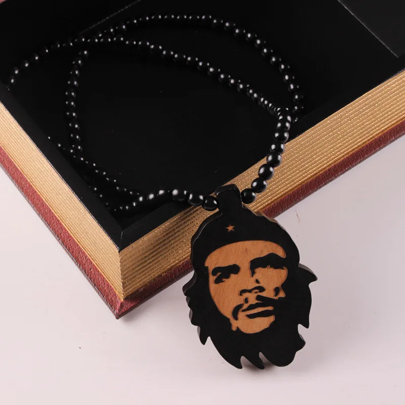 Хип-хоп стиль Che Guevara деревянная подвеска для ожерелья рекламный подарок