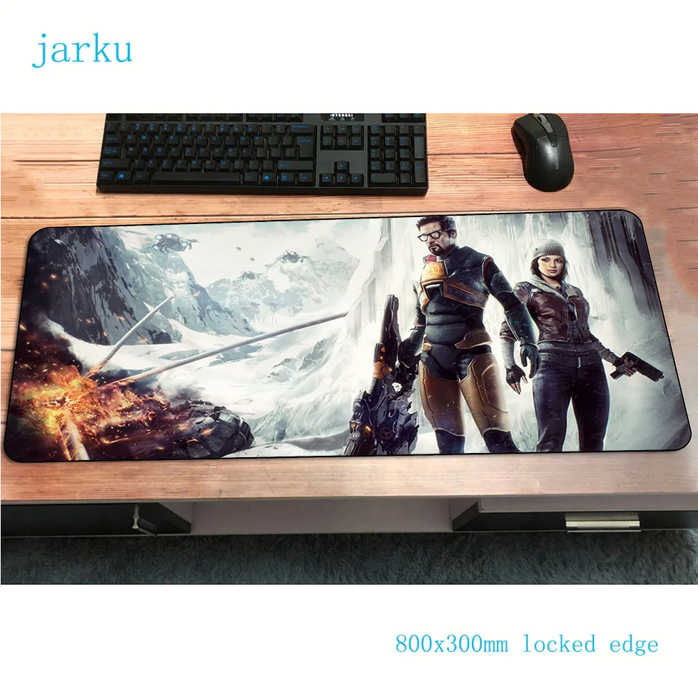 Коврик для мыши half life gamer anime 800x300x2 мм коврик notbook игровой большой рук PC Настольный