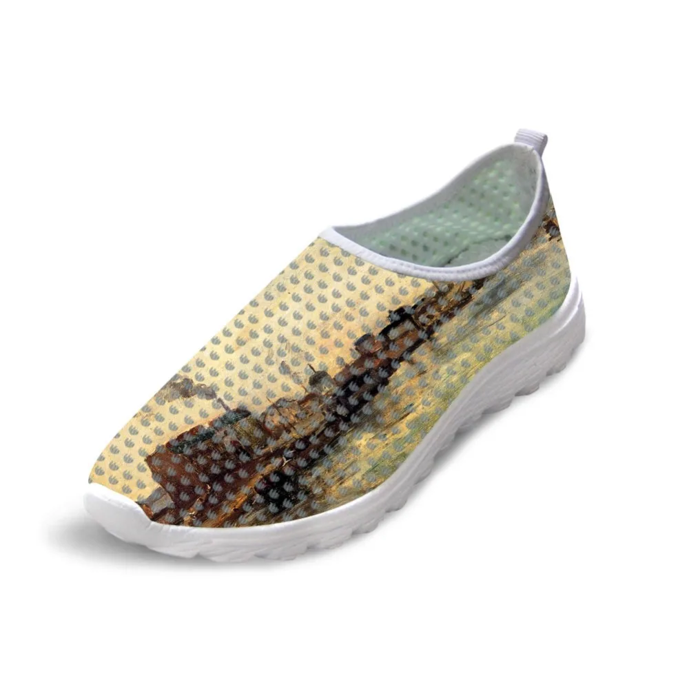 Casual Female Flats Shoes Paul Gauguin Master piece Painting Art Print Light Weight Women Summer Sneakers Breathable Mesh | Обувь