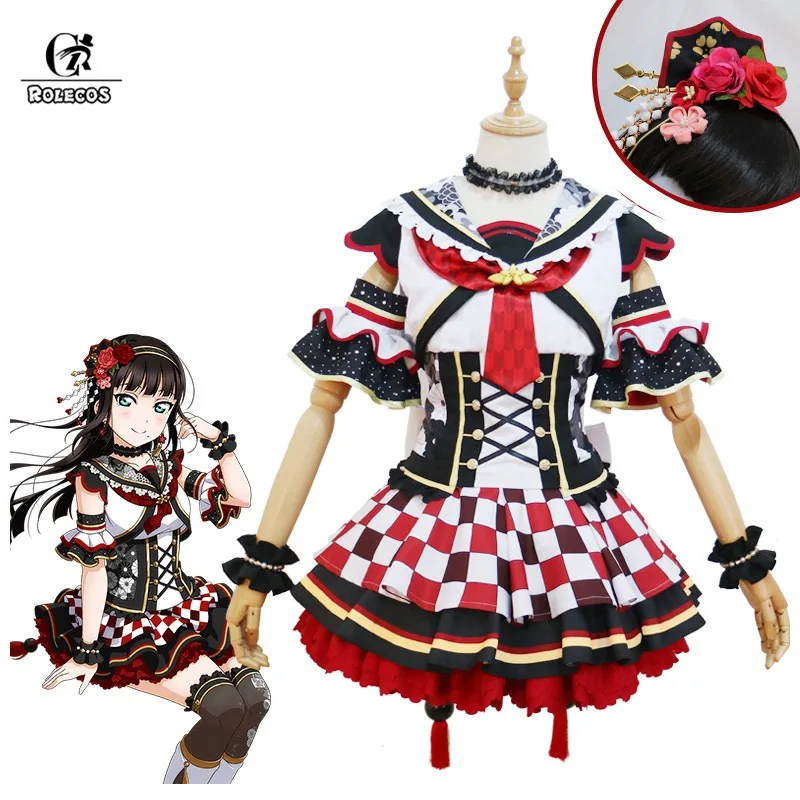 Костюм для косплея ROLEOCS Love Live косплей Aqours LoveLive Sunshine новогодний костюм игра Ruby Takami
