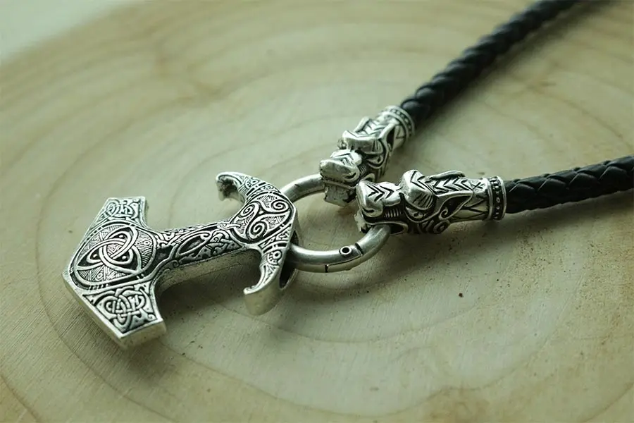 1 шт. lanseis viking кулон с вороном скандинавских языческих мужчин ожерелье Ворон Mjolnir молоток