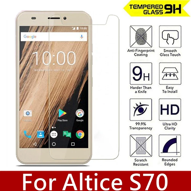 2PCS/Lot For Altice S70 Tempered Glass High Quality Explosion-proof Screen Protector film For Altice S70 Screen Protective