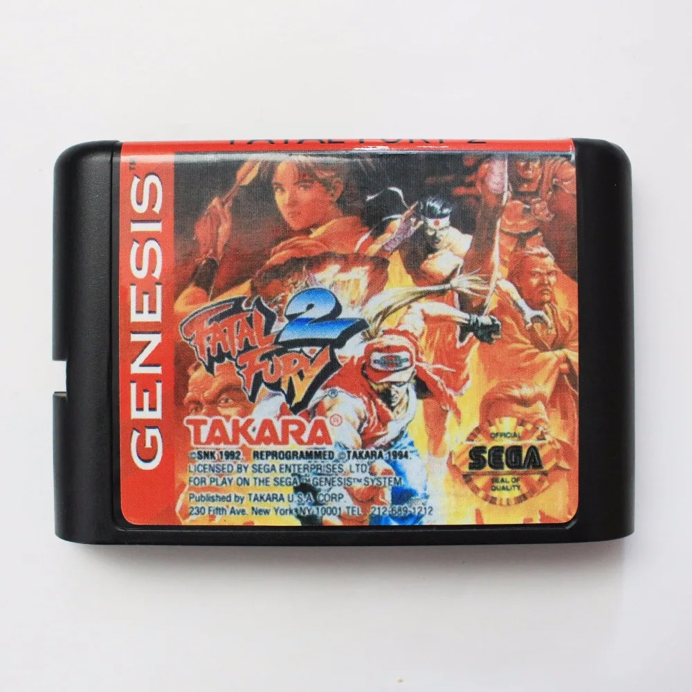 Fatal Fury 2 16 бит SEGA MD карточная игра для Sega игры Mega Drive Genesis|sega md game card|fatal fury 2sega games |