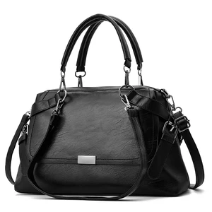 Casual Women Soft Pu Leather Handbag Female Shoulder Bag Messenger Bag Larger Size Winter Women Bag A141