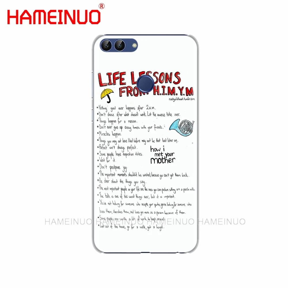 HAMEINUO Как я встретил вашу маму himym цитаты Чехол для мобильного телефона huawei Honor Y5 7C
