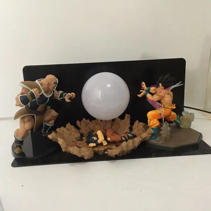 Dragon Ball трех человек модель бомбы Luminaria светодиодный свет ночи праздник подарок номер декоративные светодиодные лампы в ЕС США Plug