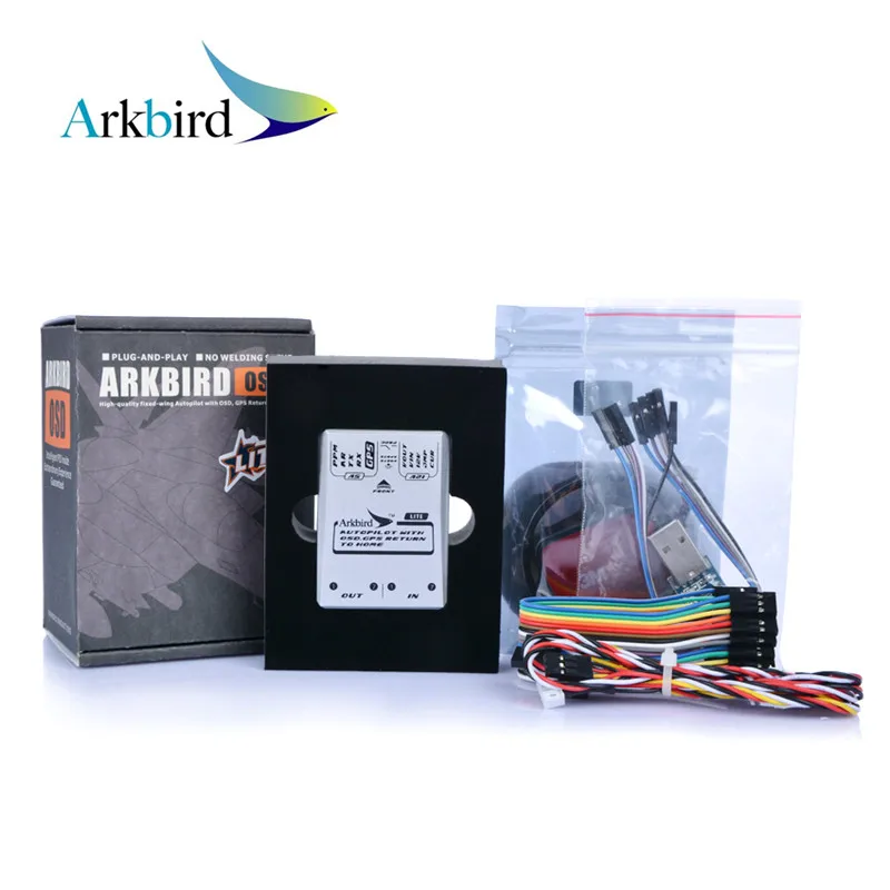 Система контроллера полета автопилота Arkbird 2 0 Lite OSD FPV с GPS датчиком тока кабели для