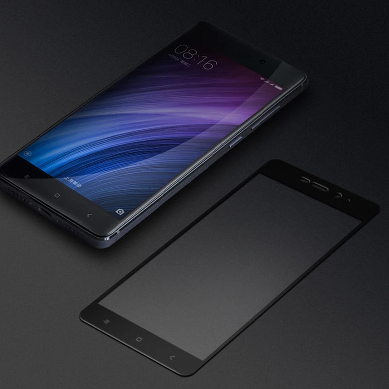 Полное покрытие закаленное Стекло Экран протектор для Xiaomi Redmi 4 Pro 4A премьер
