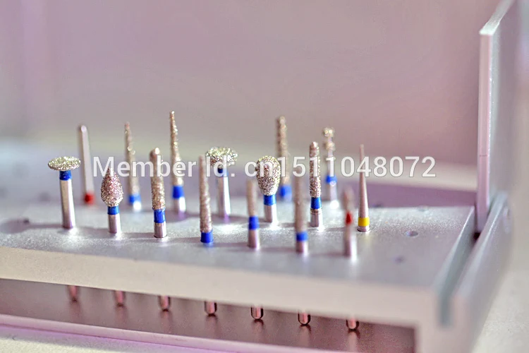 Новый 16 шт алмазные стоматологические Полировка Высокого Скорость боры + 1