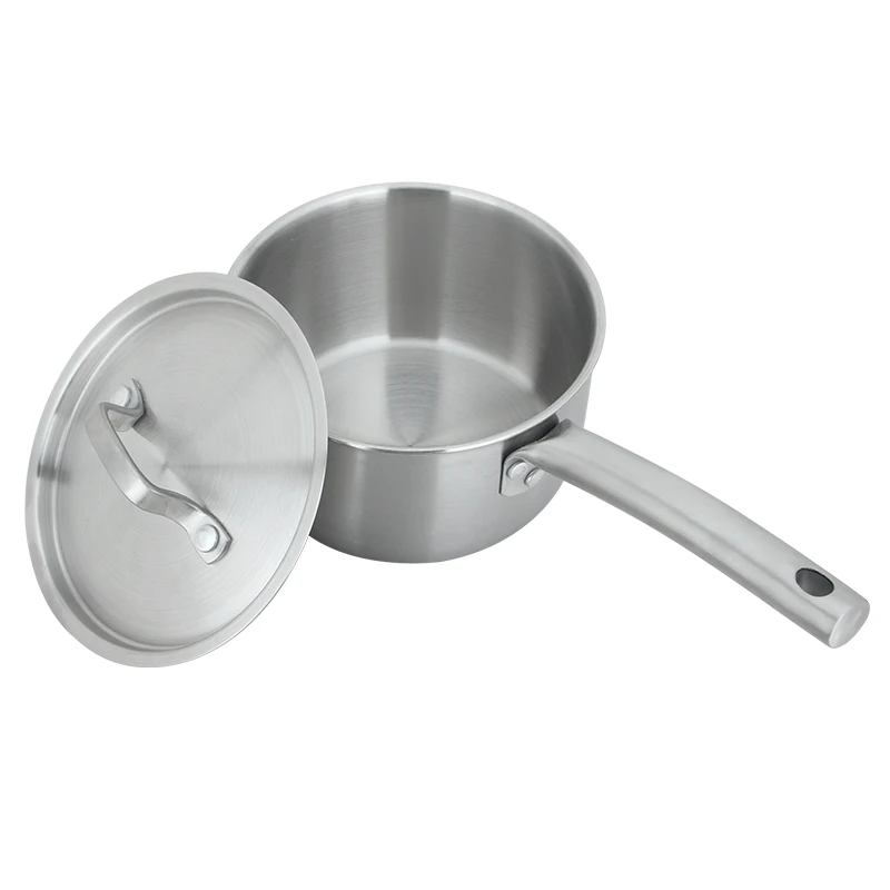 14 16 18 см 304 Нержавеющая сталь Пан с крышкой соединение дно Saucepot ковш для молока