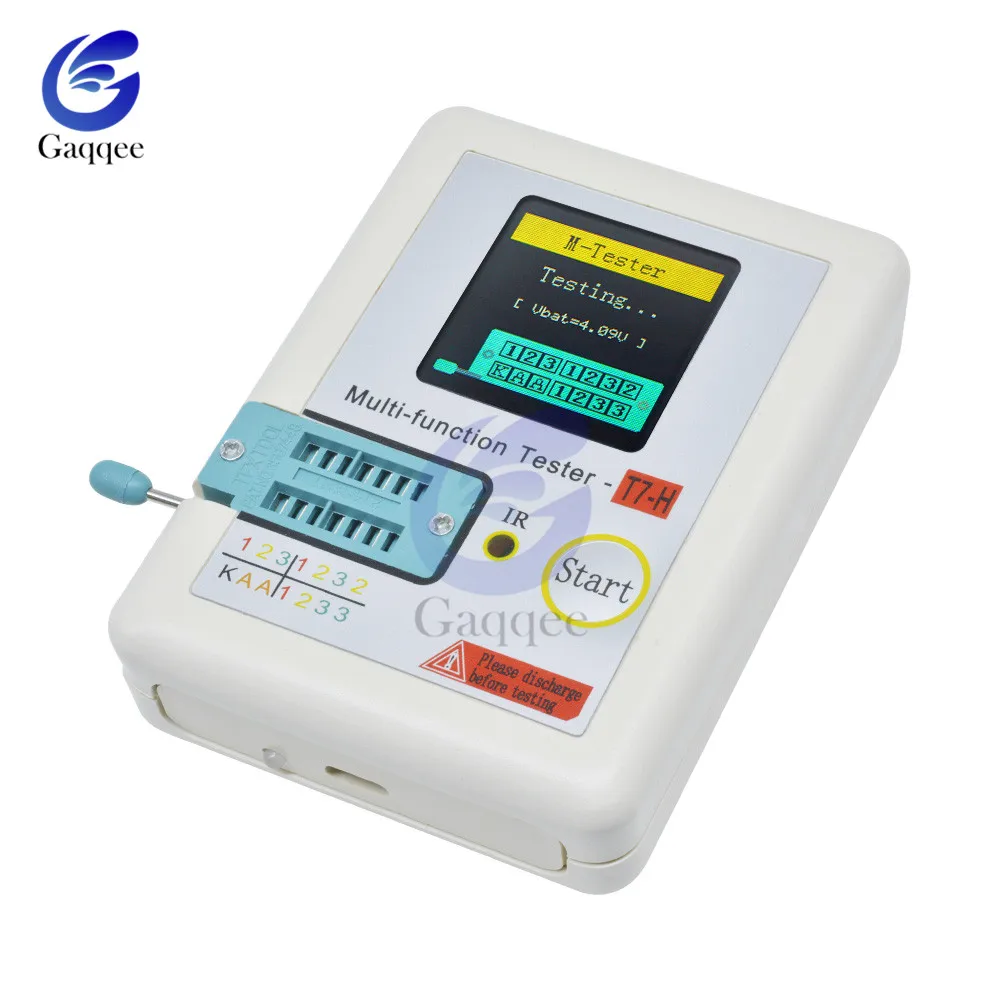 TC-T7-H Транзистор тестер ESR Диод Триод Емкость MOS/PNP/NPN LCR ESR TFT ЖК-экран тестер мультиметр инфракрасного кодирования