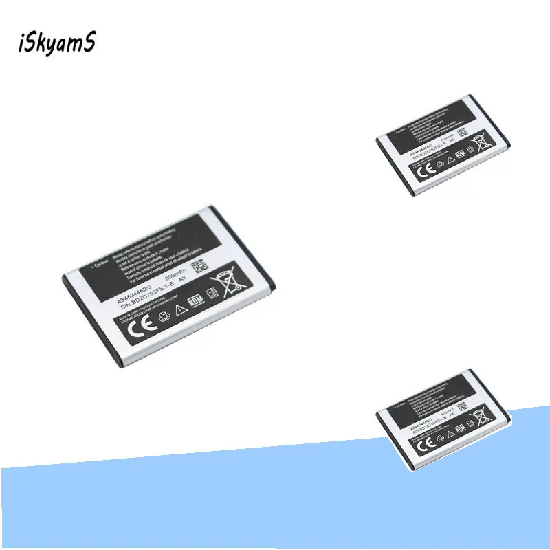 Сменный аккумулятор iSkyamS 3x800 мАч AB463446BU для Samsung SGH GH E251 E258 E350 E428 E500 X208 E900 E908 C512 X630