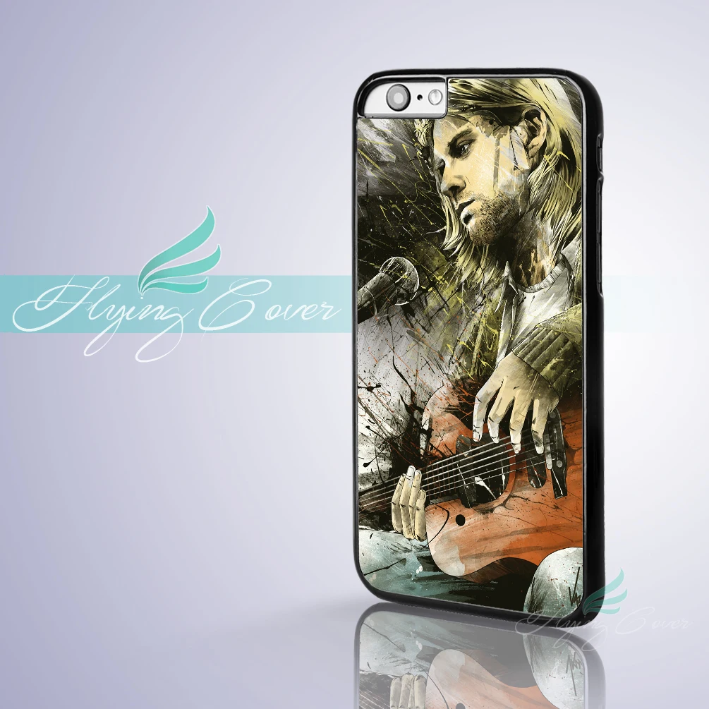 Coque Nirvana Курт Кобейн группа Капа Телефонные Чехлы для iPhone 7 6 S 5S SE 5C 5 4S Plus чехол iPod
