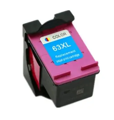 2x цветных чернильных картриджа совместимых с hp63 63XL DeskJet 1112/2130/2132/3630/3632/Officejet