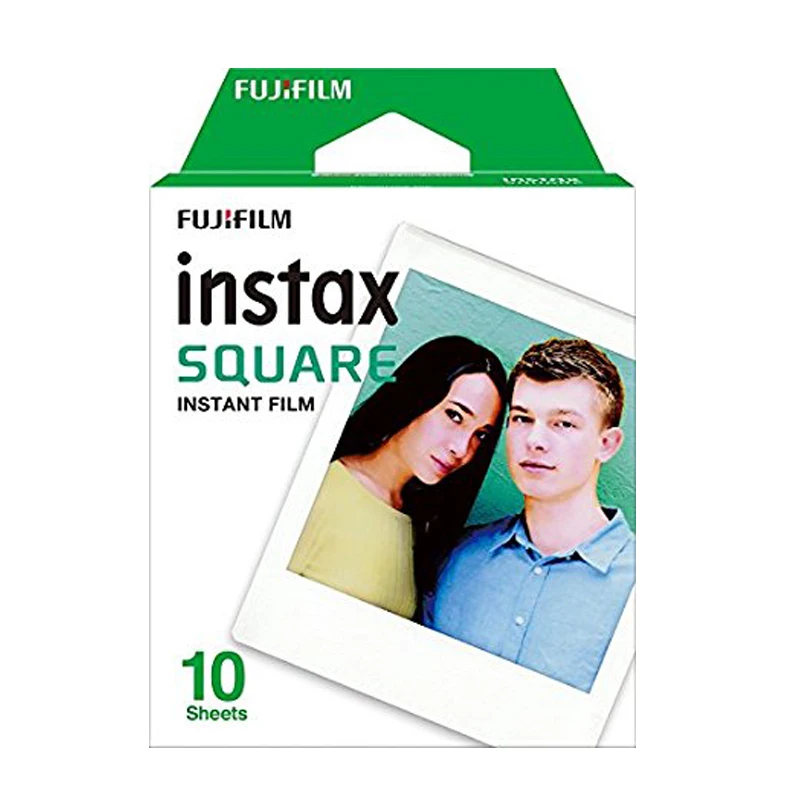 Подлинная Fujifilm Instax квадратный защитный экран 10 листов Фотобумага для