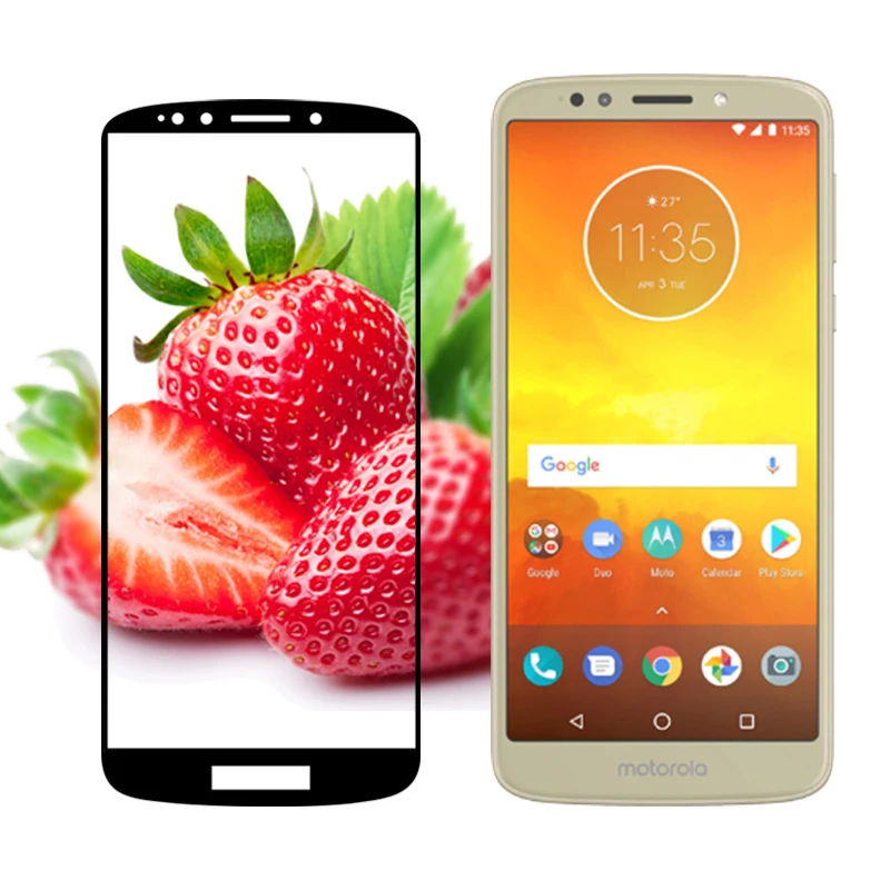 3D закаленное стекло для Motorola Moto E5 Play GO полное покрытие экрана Защитная пленка