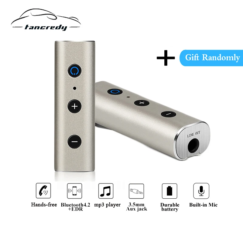 Беспроводной Aux Bluetooth аудио Музыка приемник 3 5 jack 4 2 + EDR Handsfree Car комплект A2DP