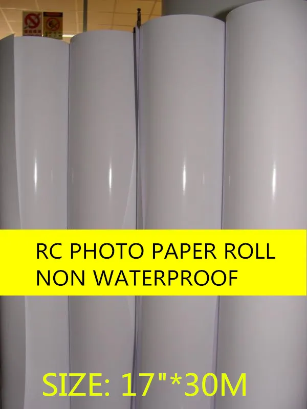 17 &quot* 30 м Дешевые RC покрытие фотобумага рулон для оптовой продажи|Фотобумага| |