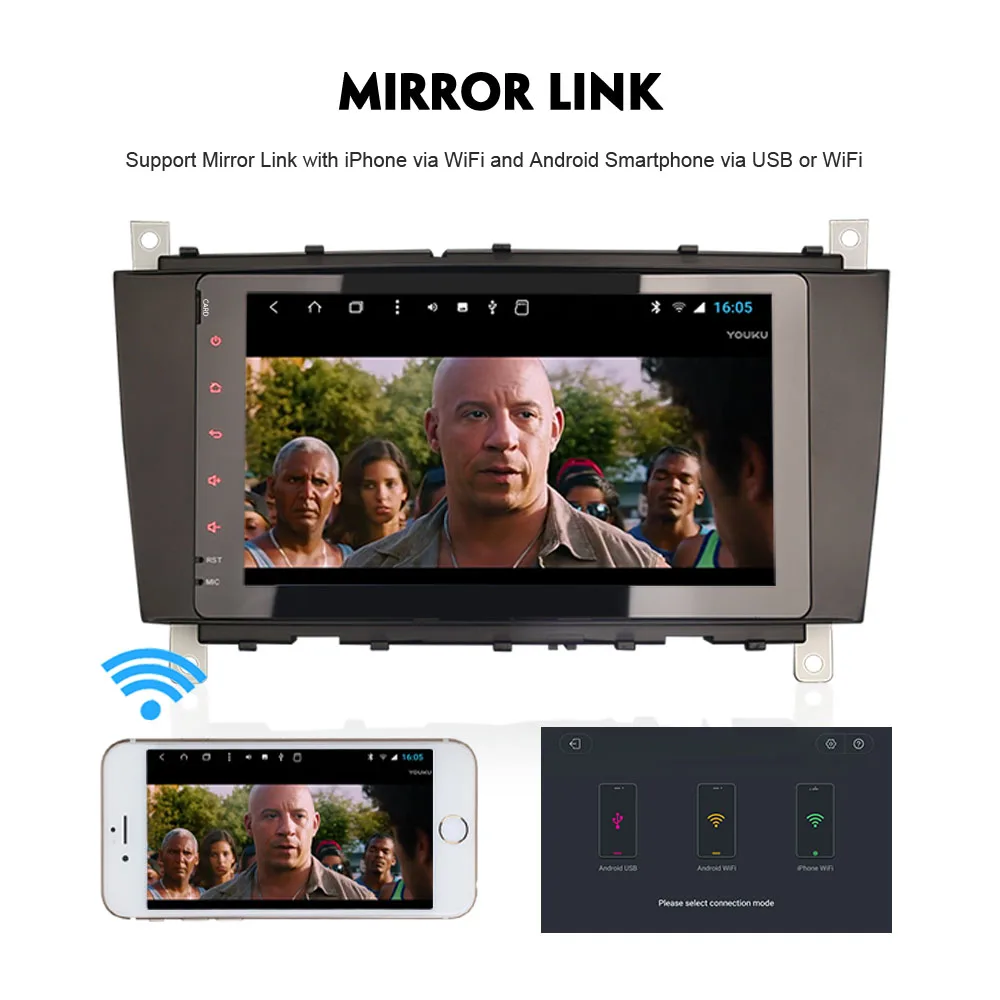Восьмиядерный Android 8 1 Авторадио автомобильный GPS DAB + WiFi 4G радио DVR OBD Sat Nav для Mercedes