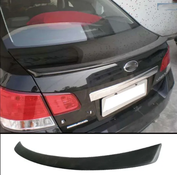 

Car-Styling For subaru Legacy Spoiler small spoilerFRP material rear trunk boot Wing Spoiler Primer and paint color