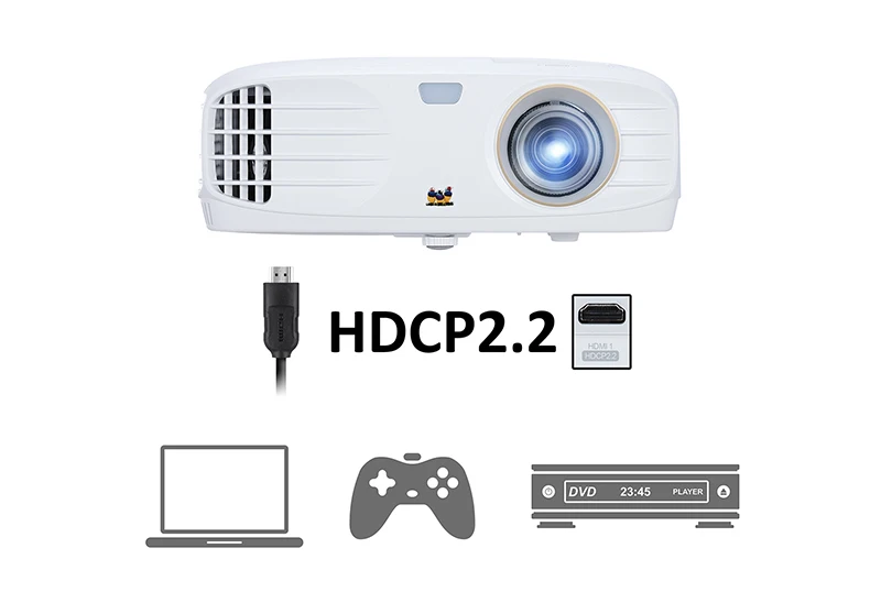 Вьюсоник PX727 4K проектор ультра FULL HD видео мультимедийный проектор DLP домашний кинотеатр 3840x2160 2200 ANSI люмен светодиодный светильник передача данных HDMI