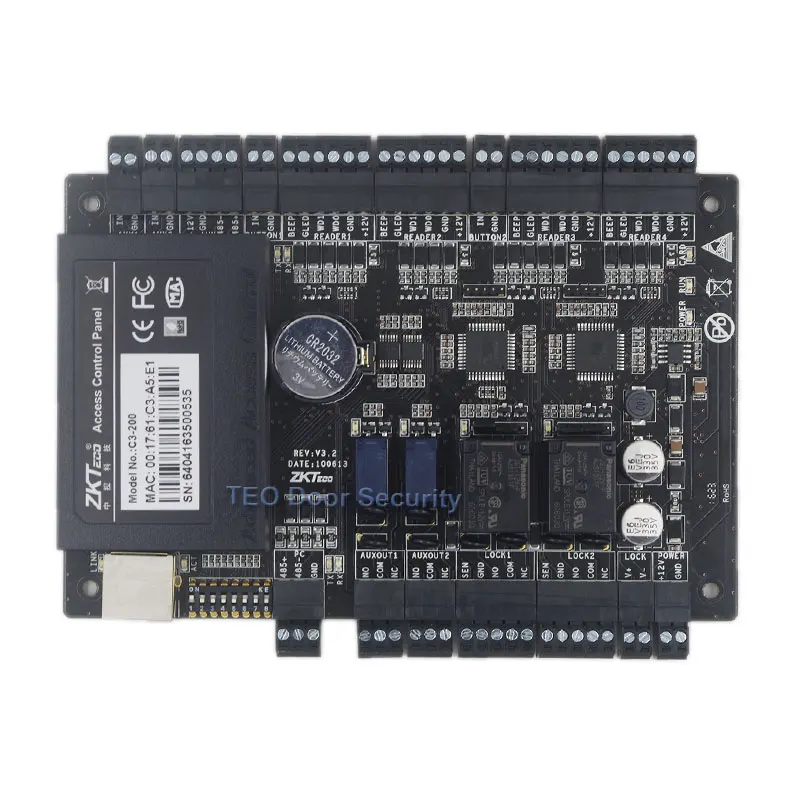 ZK C3-200 100000 журнал событий Емкость 2 двери TCP/IP панель управления доступом доска система контроля доступа