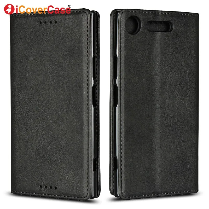 flip cover for sony xperia xz1 xz1 compact case magnetic leather wallet phone cases for sony xperia xz1 compact coque accessory free global shipping