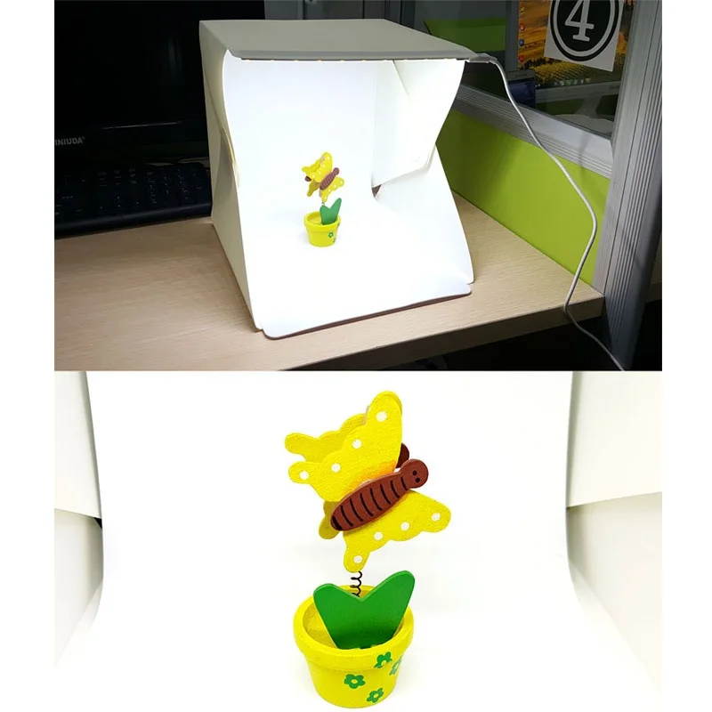 Мини Портативный складной lightbox фотография Фотостудия Softbox Комплект освещения