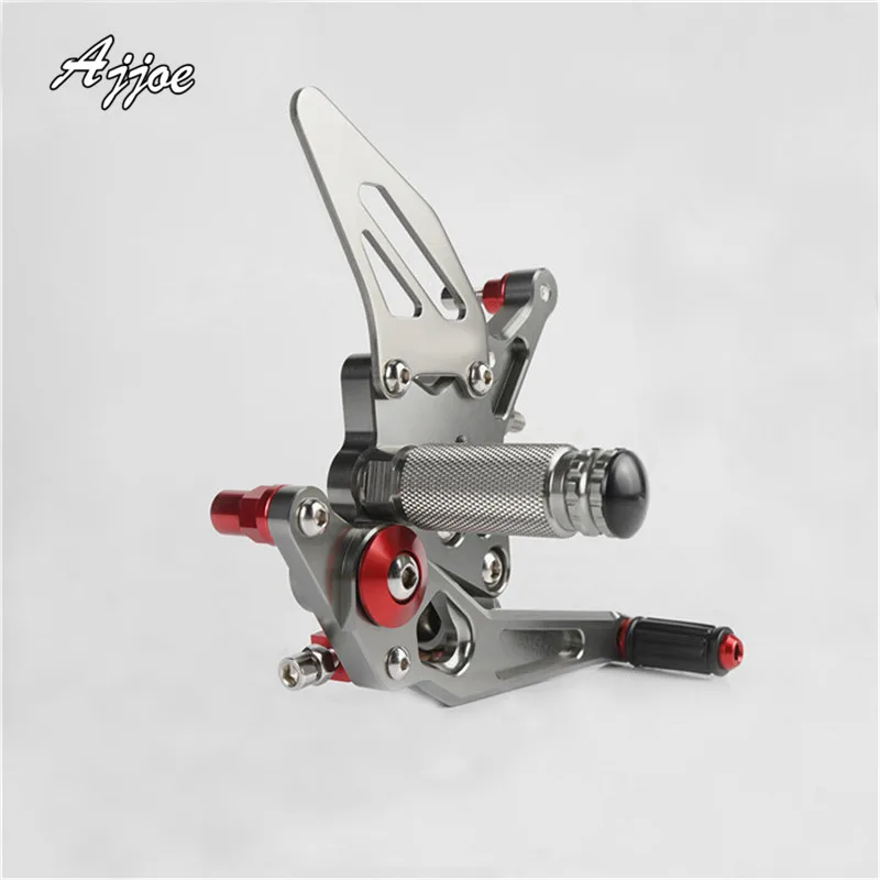 Motorcycle CNC Aluminium Adjustable Rider Rear Sets Rearset Footrest Foot Rest Pegs For 899 1199 | Автомобили и мотоциклы