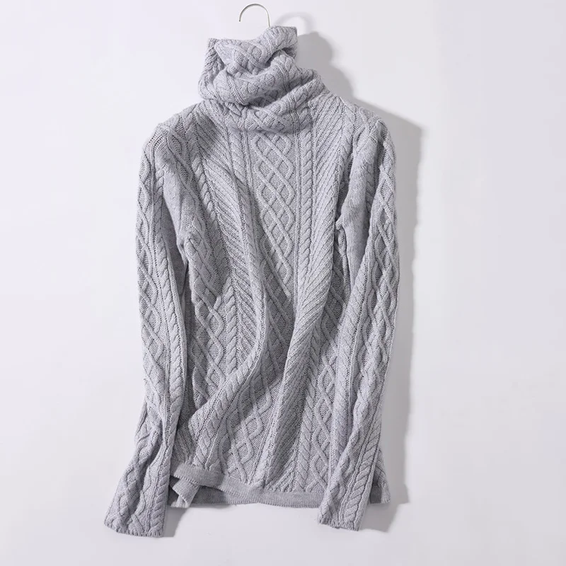 

2019 new pullover sweater women Solid color turtleneck fashion Long sleeve knitted sweater autumn winter cc462
