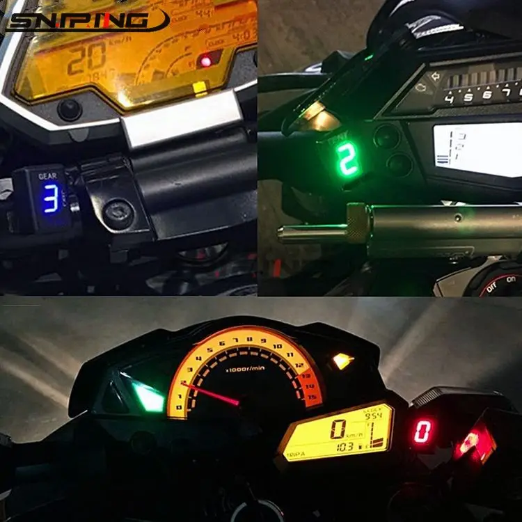 

For Honda VT750C FI Model 2007-2017 VT1300 VT400 FI 2010-2016 Motorcycle 1-6 Level Gear Indicator Digital Gear Meter