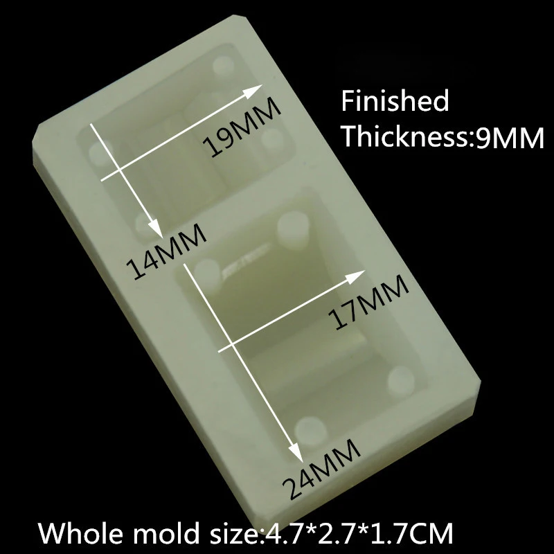 Кристалл 4 отверстия браслет плесень эпоксидной смолы ювелирных кулон решений