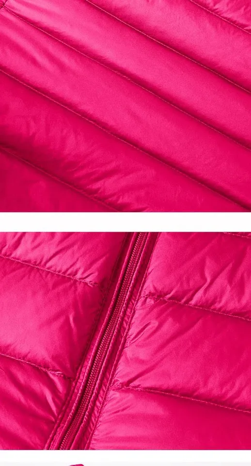 4XL Down Vest Female Short Ultra-thin Lightweight Winter Women's Clothing Keep Warm Abrigo Mujer Portable Belt Down Jacket