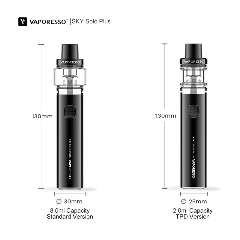 Vaporesso Sky Solo plus vape комплект с 8 мл/2 мл емкости контейнер для ручек капельный