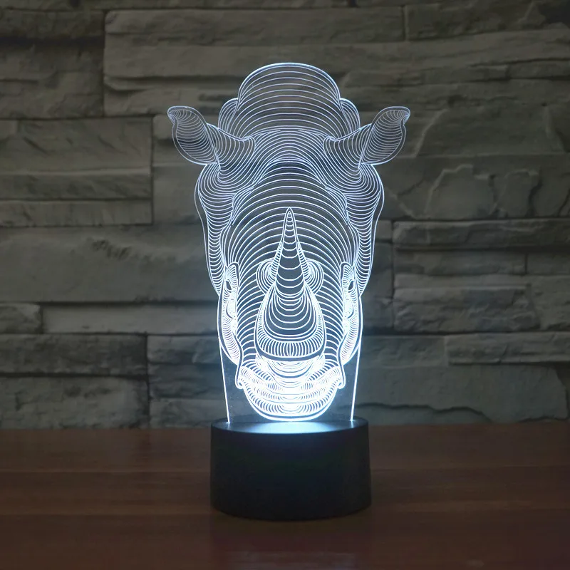 Светодиодная лампа с градиентом 7 цветов сенсорным выключателем|3d light|led night lightnight