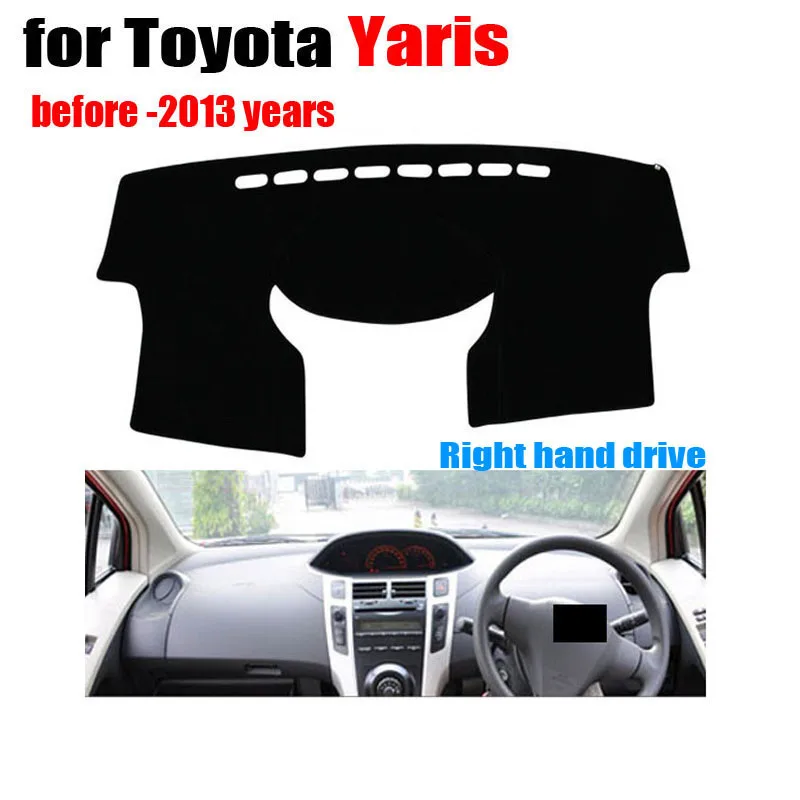 

car dashboard covers For TOYOTA YARiS before to 2013 year Right hand drive dash mat covers Auto dashboard protector accessories