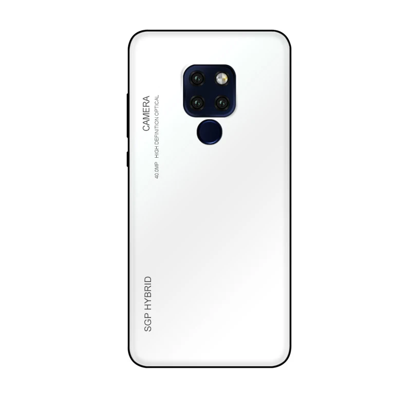 E Градиентный чехол из закаленного стекла для телефона huawei honor 8x max mate 20 pro p20 lite p10 plus Nova 3 3i 3e 20x разноцветный Роскошный чехол - Цвет: E