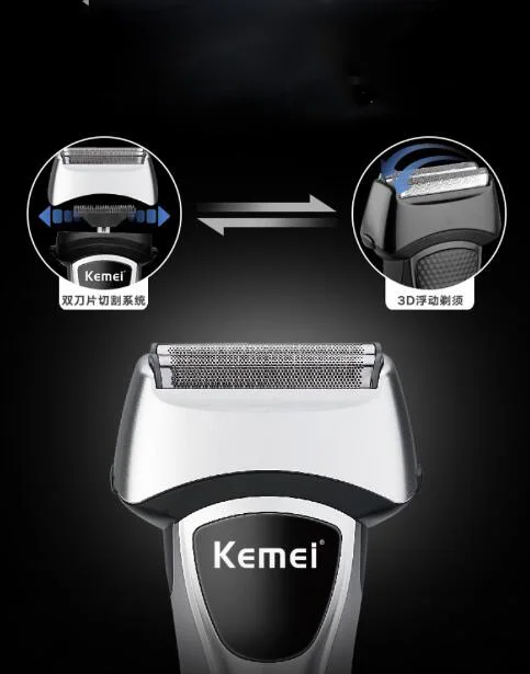 Kemei, 12 в 1, персональная 3D электробритва для мужчин, триммер для волос, бороды, сетка/фольга, бритва, перезаряжаемая машинка для стрижки волос, машинка для бритья