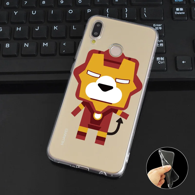 DREAMFOX L319 дизайн с изображением Льва Мягкий ТПУ силиконовый чехол для huawei Honor 6A 6C 7X9
