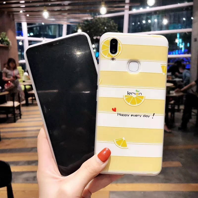 Ideas Fruit Lime series Patterned very soft Total package side for iphone 5 6 6p 7 8 Plus and X Case The new summer |