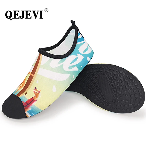 Color Дешевая спортивная обувь QEJEVI для женщин и мужчин; летняя пляжная обувь для морского серфинга; обувь для плавания и прогулок; обувь для йоги; кроссовки - Цвет: Color