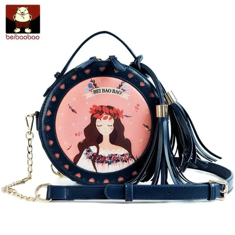 Новинка лидер продаж женские круглые сумки через плечо из искусственной кожи на