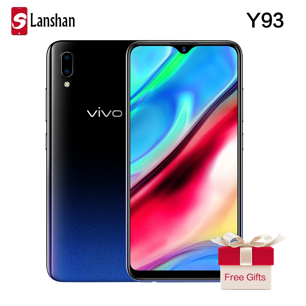 Оригинальный мобильный телефон vivo Y93 6 2 дюймов Восьмиядерный экран 4030 мАч Android 8 1