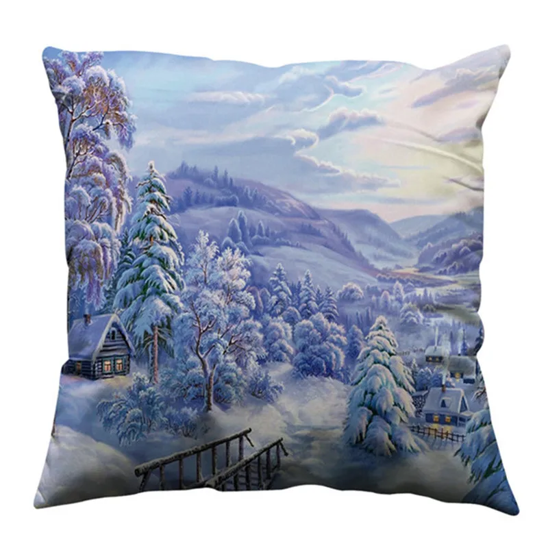 Серия Life простая наволочка Экологичная хлопковая мягкая цифровая печать супер