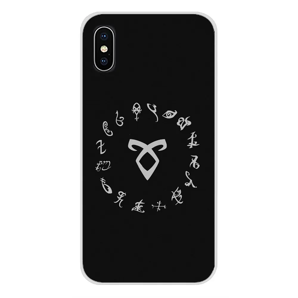 SHADOWHUNTERS ангельская Руна для Apple iPhone X XR XS MAX 4 4S 5 5S 5C SE 6 6S 7 8 Plus ipod touch прозрачный чехол