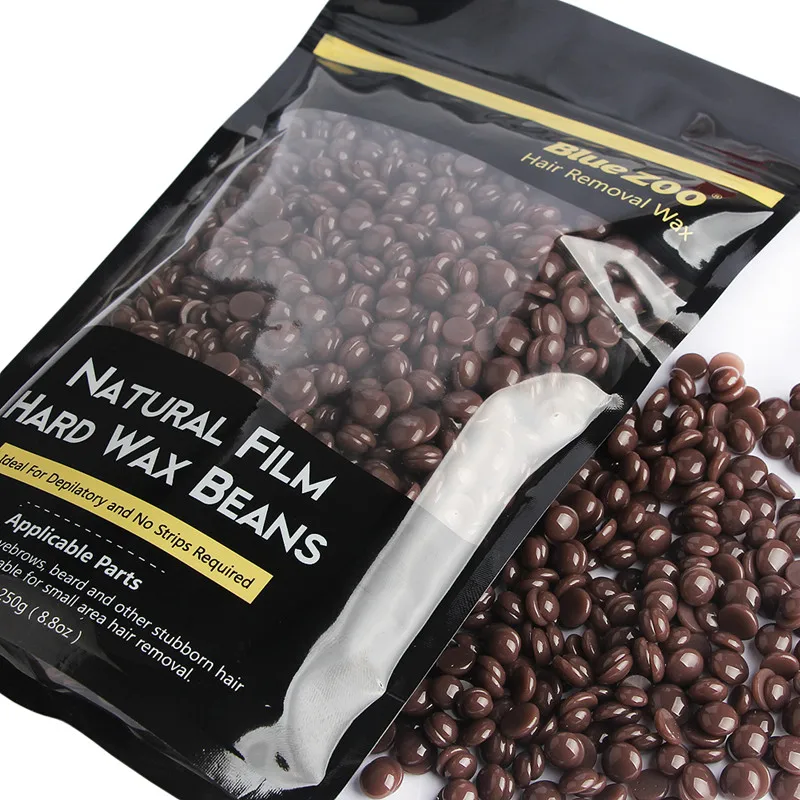 

Depilation Wax Hair Removal Hard Wax Beans Bikini Armpit Leg Arm Hair Removal Heat Wax For Women Body No Strip Chocolate 250g