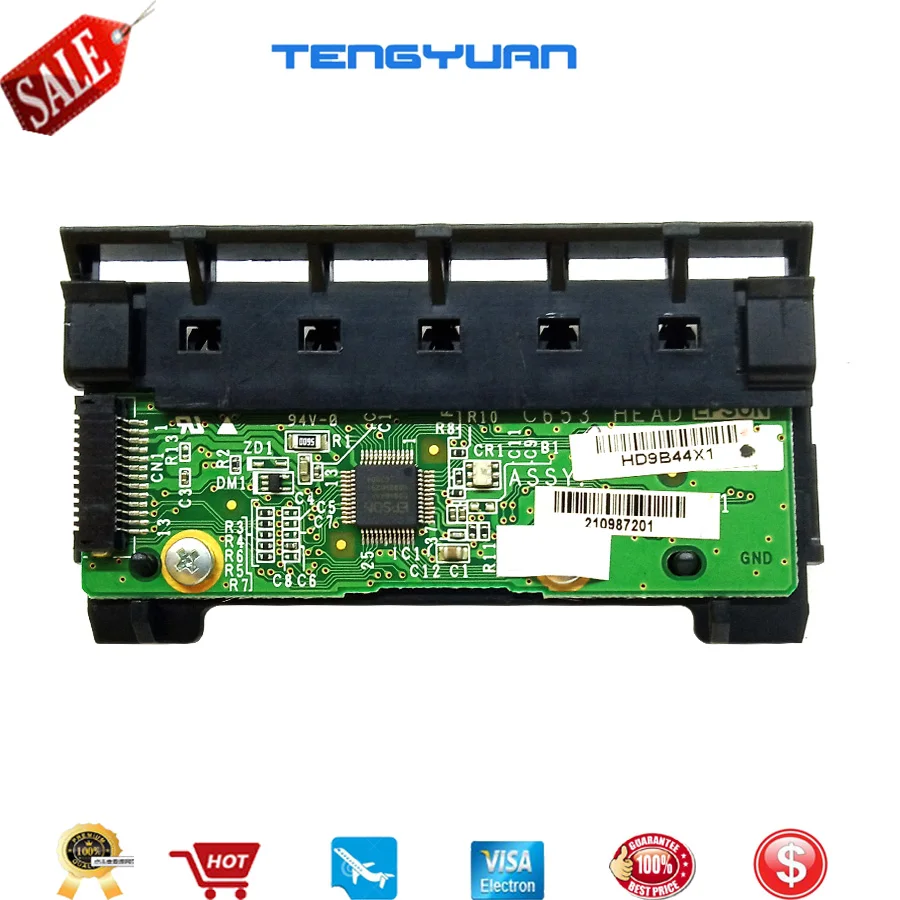 1 шт. X чернильный картридж чип-плата для Epson R1390 1390 R1400 1400 Chip Contact 1454340 части принтера