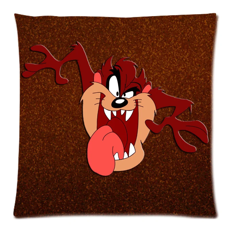 45*45 см персонализированный Тасманский Дьявол и таз двухсторонний полиэфирный